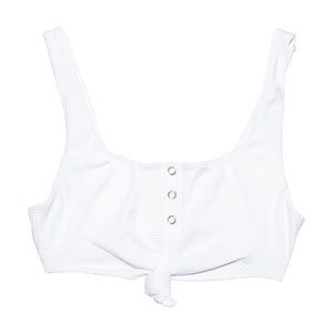 Beach Bunny Front Knot top- DDD White
